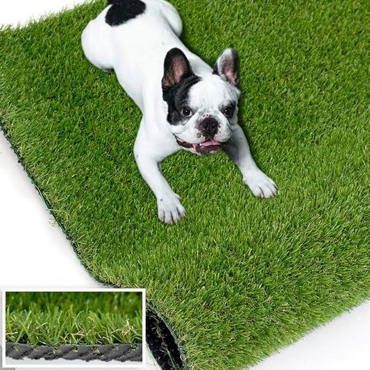 Artificial Grass Outdoor Turf, 11 x 87 FT 0.8" Thick Fake Grass Rug Realistic Synthetic Grass Carprt Decor Soft Astroturf Mat for Patio Backyard Garden Balcony