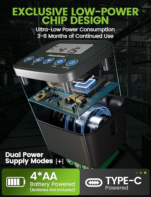 Automatic Watering System for Potted Plants, Drip Irrigation Kit System, Plant Self Watering Devices for Office Patio Greenhouse GrowTent, with Programmable Water Timer