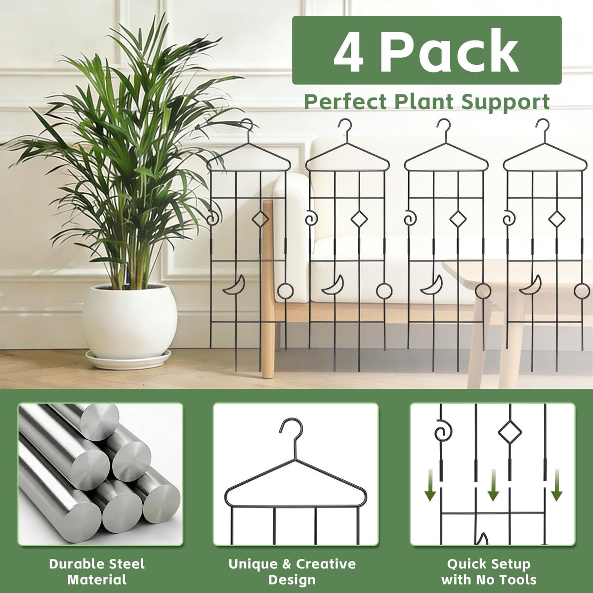 4 Pack 32'' Bell (4 Pcs / Bright Black)