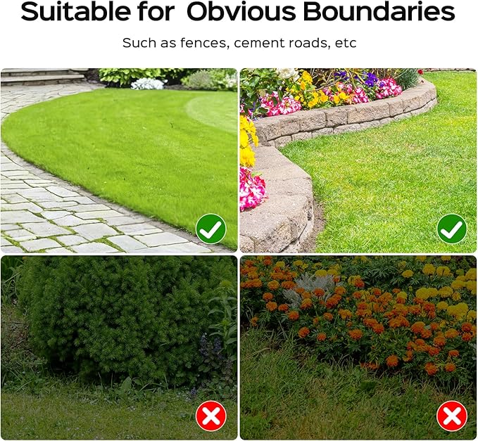 V100 Robot Lawn Mower with HD Vision Navigation, Smart Obstacle Detection, Collision Sensors, Adjustable Cutting Height, Low-Noise Operation—Perfect for Small Lawns up to 1,600 sq ft.