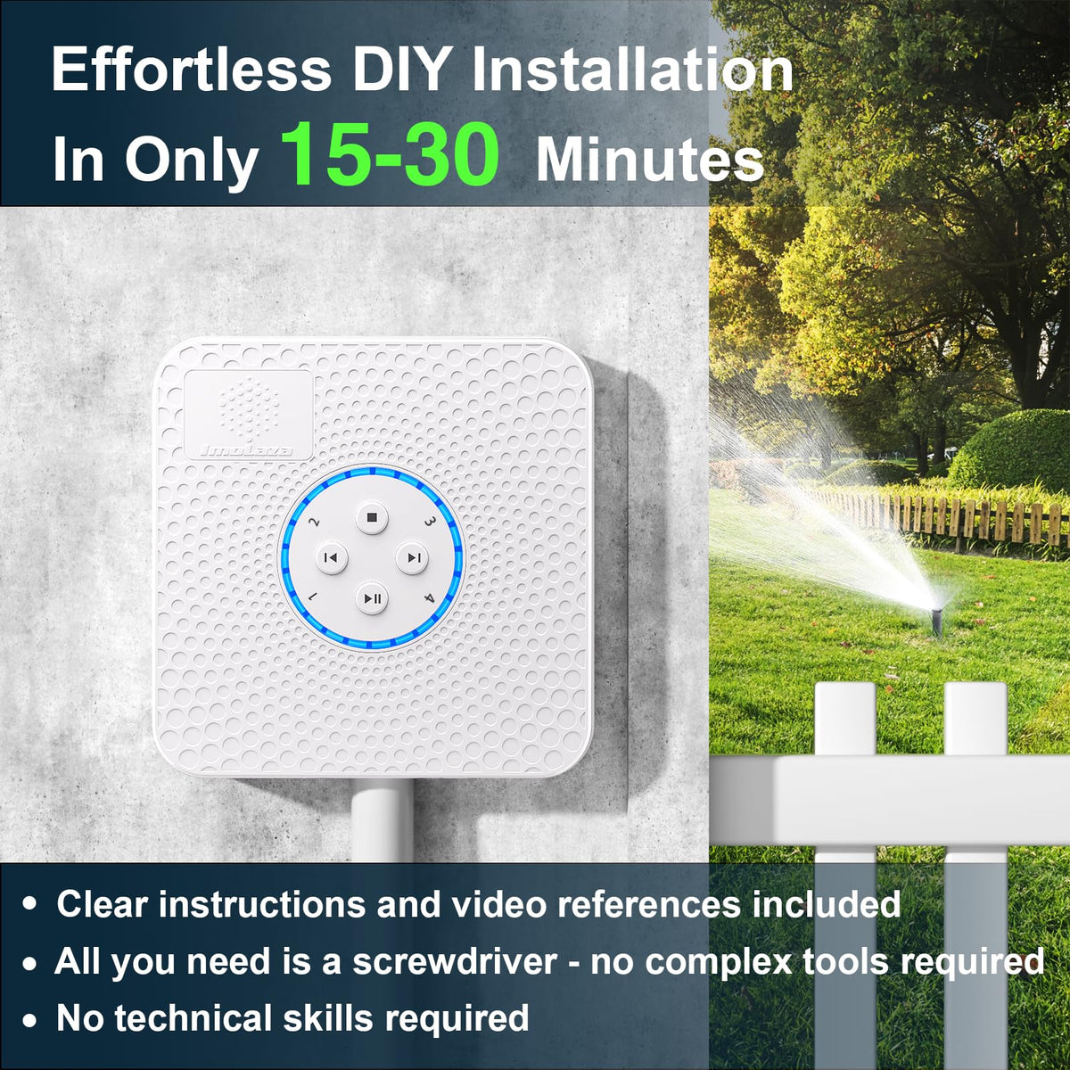 4 Zone WiFi Smart Sprinkler Controller (4 Zone)