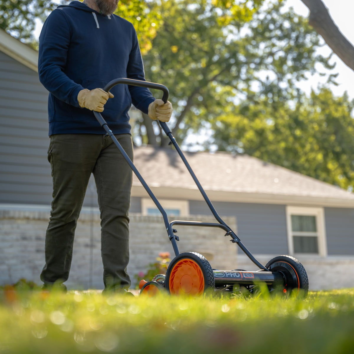716-18S 18-Inch 7-Blade Push Reel Lawn Mower, Green (18-Inch, 7-Blade)