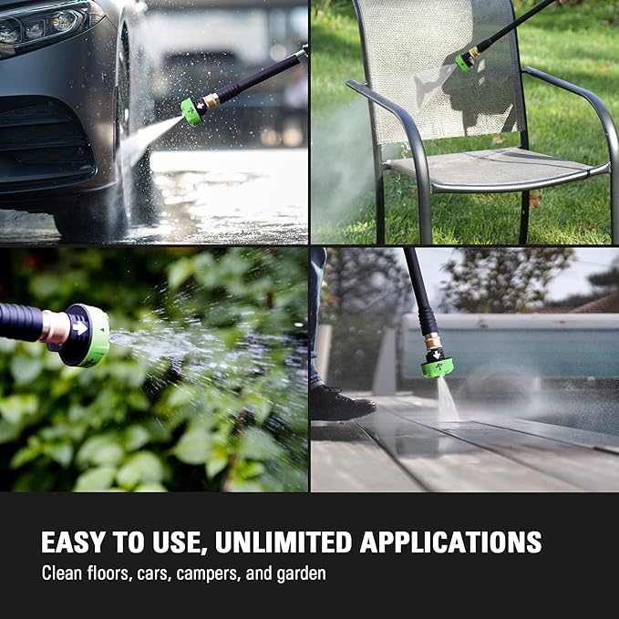 Greenworks 24V (600 PSI) Portable Power Cleaner, 4.0Ah USB Battery and Charger Included