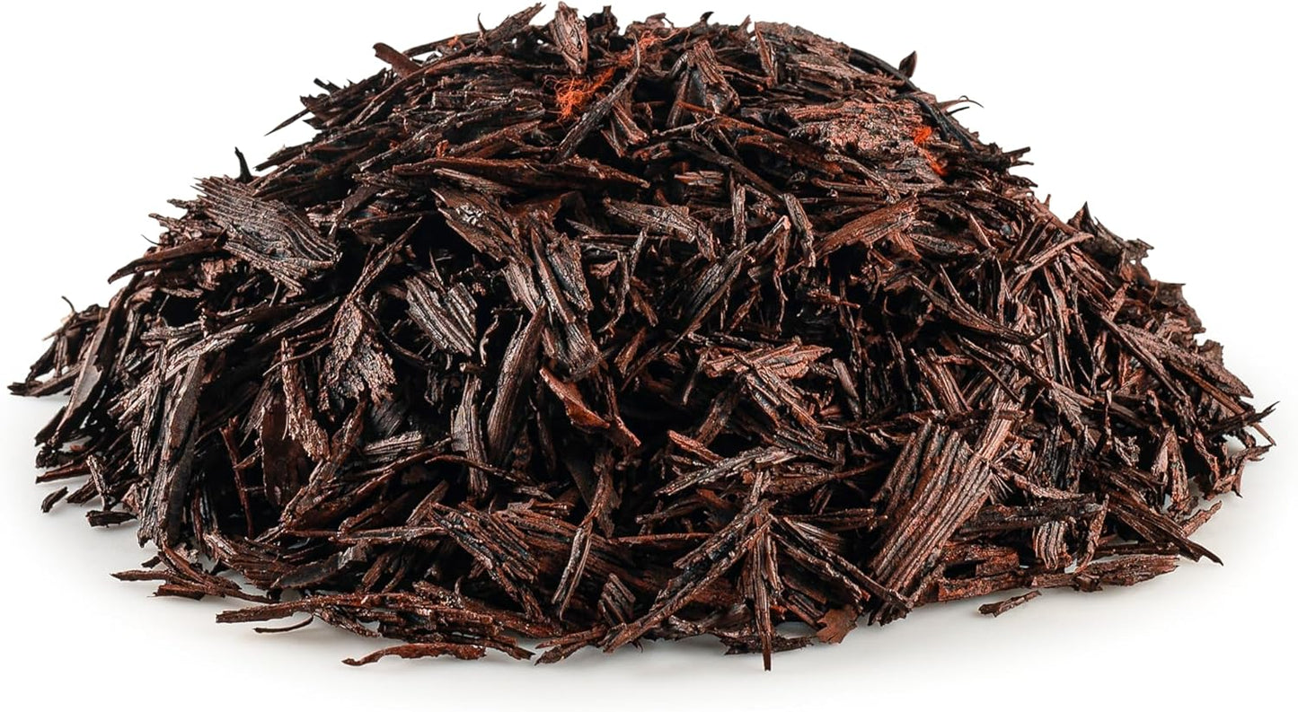 Rubberific Premium Shredded Rubber Mulch for Gardens, Lawns, and Landscaping | Long Lasting Color | Looks Like Natural Wood Mulch (1.5 CU. FT. - 27 LBS, Red)