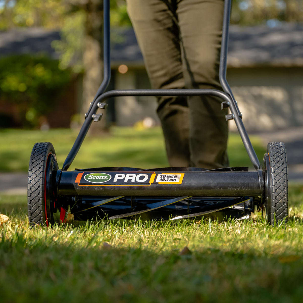 716-18S 18-Inch 7-Blade Push Reel Lawn Mower, Green (18-Inch, 7-Blade)