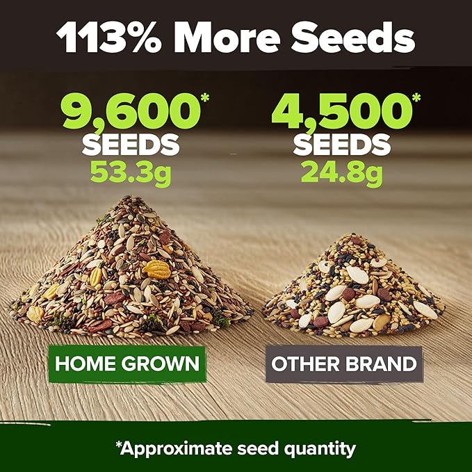 HOME GROWN 12 Fall Vegetable Seeds 9600+ Heirloom Seeds for Fall & Winter Planting – Beets, Broccoli, Cabbage, Kale, Onion, Pumpkin, Turnip, Lettuce, Peas & More for Home Garden
