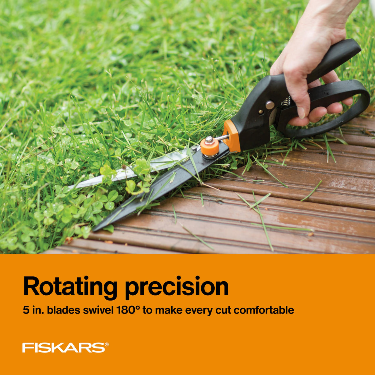 5" Swivel Grass Shears (Rotating - Shear Ease)