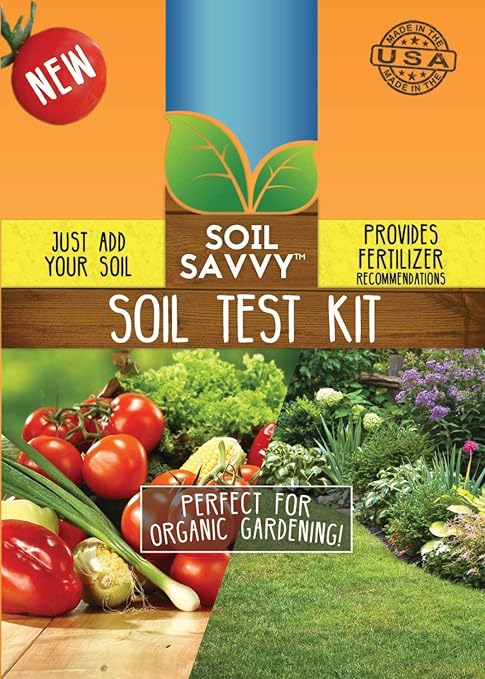 Soil Savvy - Soil Test Kit | Understand What Your Lawn or Garden Soil Needs, Not Sure What Fertilizer to Apply | Analysis Provides Complete Nutrient Analysis & Fertilizer Recommendation On Report