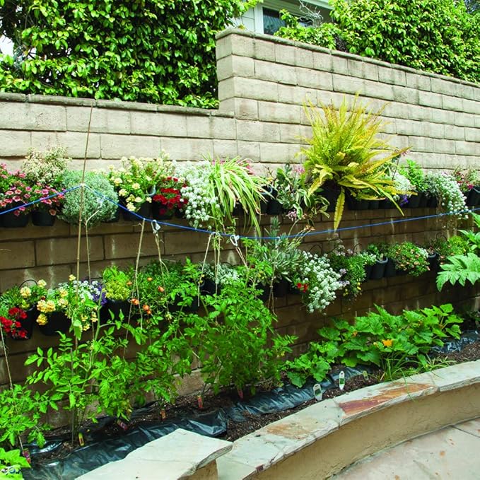 DIG GLW10-100BT Living Wall™ Vertical Garden Planting Kit with Bluetooth Hose End Timer- Modular Design with Drip Irrigation System for Indoor & Outdoor Spaces