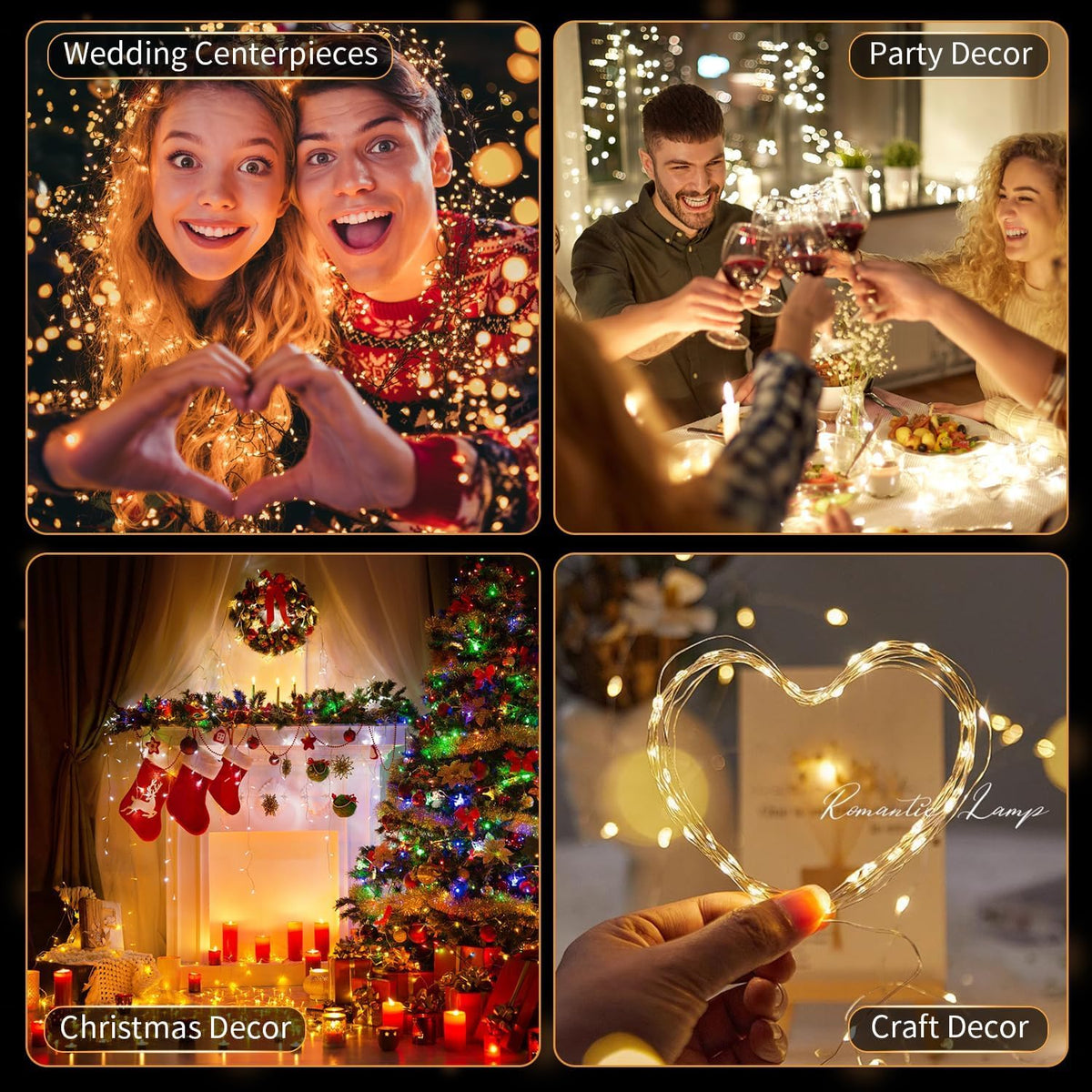24 Pack Fairy Lights Battery Operated (2032-24 Pack-Warm White)