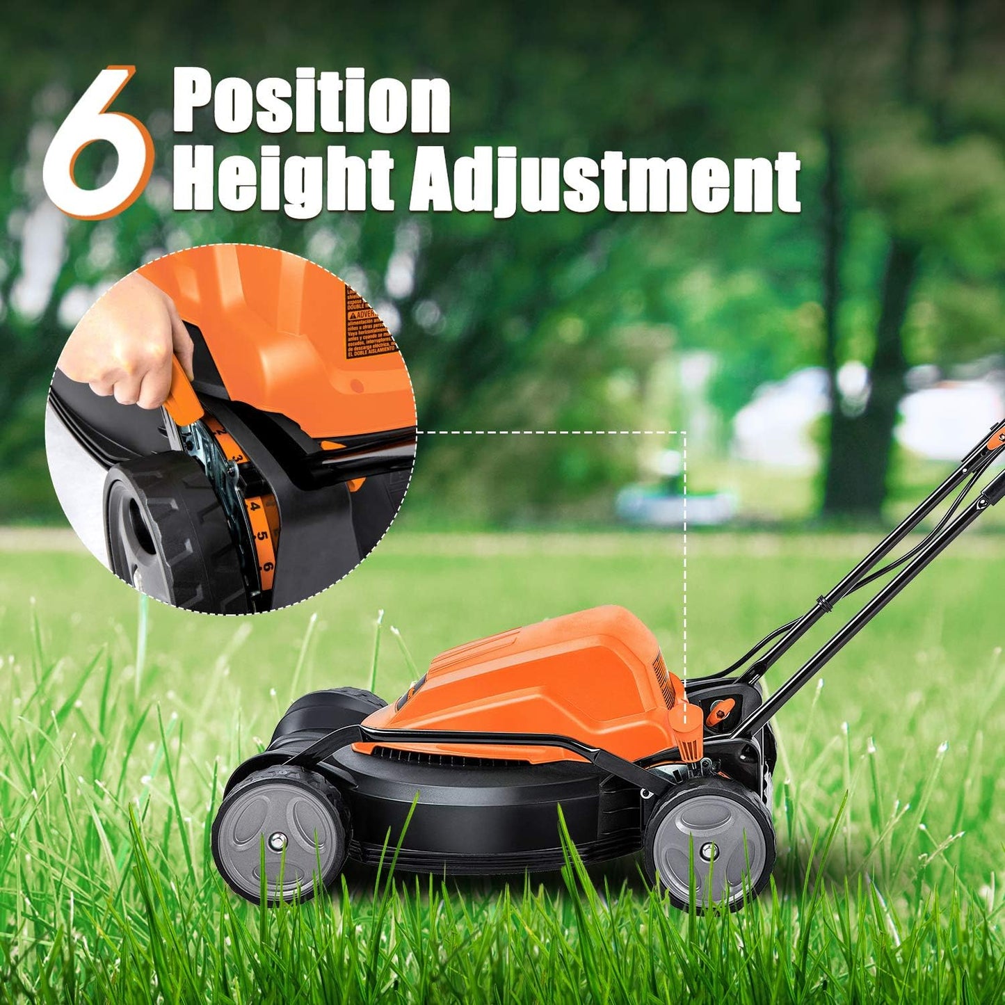 LawnMaster ME1218X Electric Lawn Mower 12AMP 19-Inch