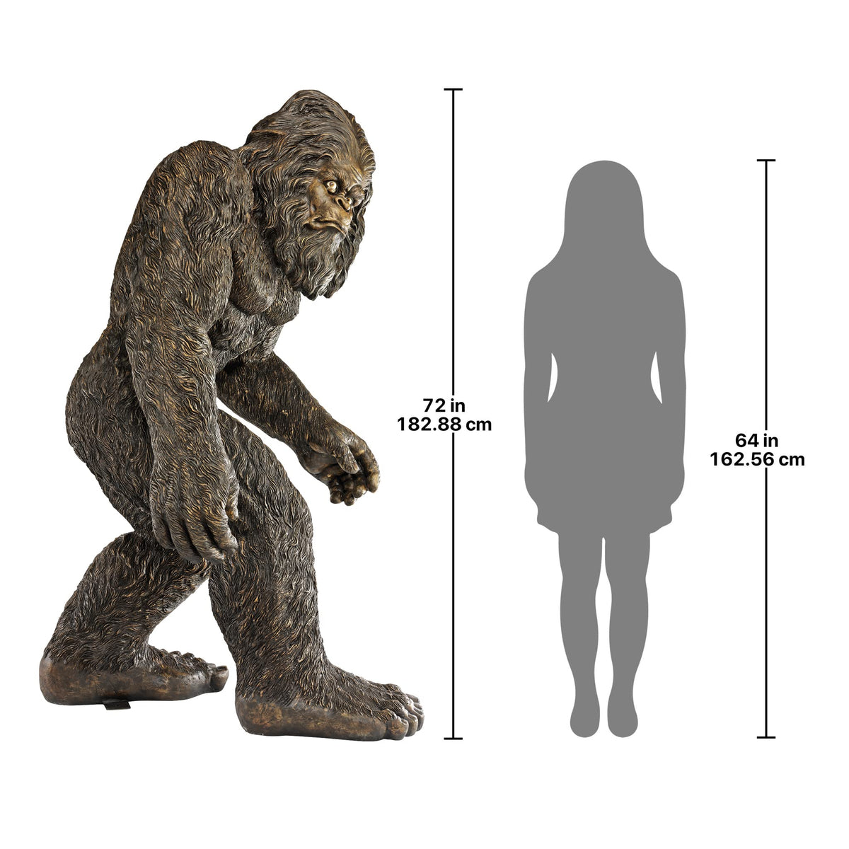 Yeti the Bigfoot Garden Statue (Abominable Snowman / Life Size)