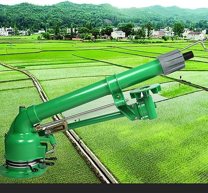 Farm Irrigation Sprinkler, 360° Large-Area Watering Spray with Replacement Nozzle Set, Ideal for Farms, Orchards, and Tea Gardens