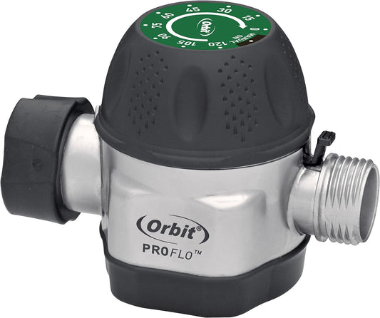 Orbit High Flow Metal Mechanical Garden Faucet Watering Hose Timer (2 Pack)