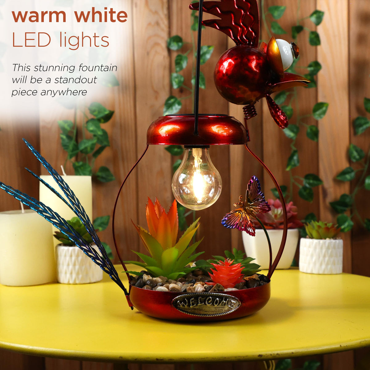 LYT286SLR HH Solar (16" Red Rooster)