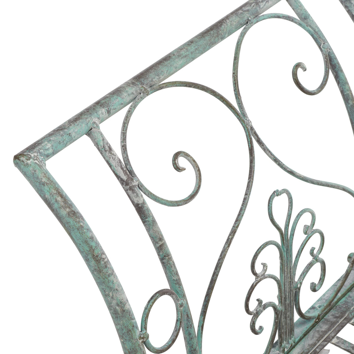 Outdoor Collection Adina Victorian Antique Dark Green Wrought Iron 51