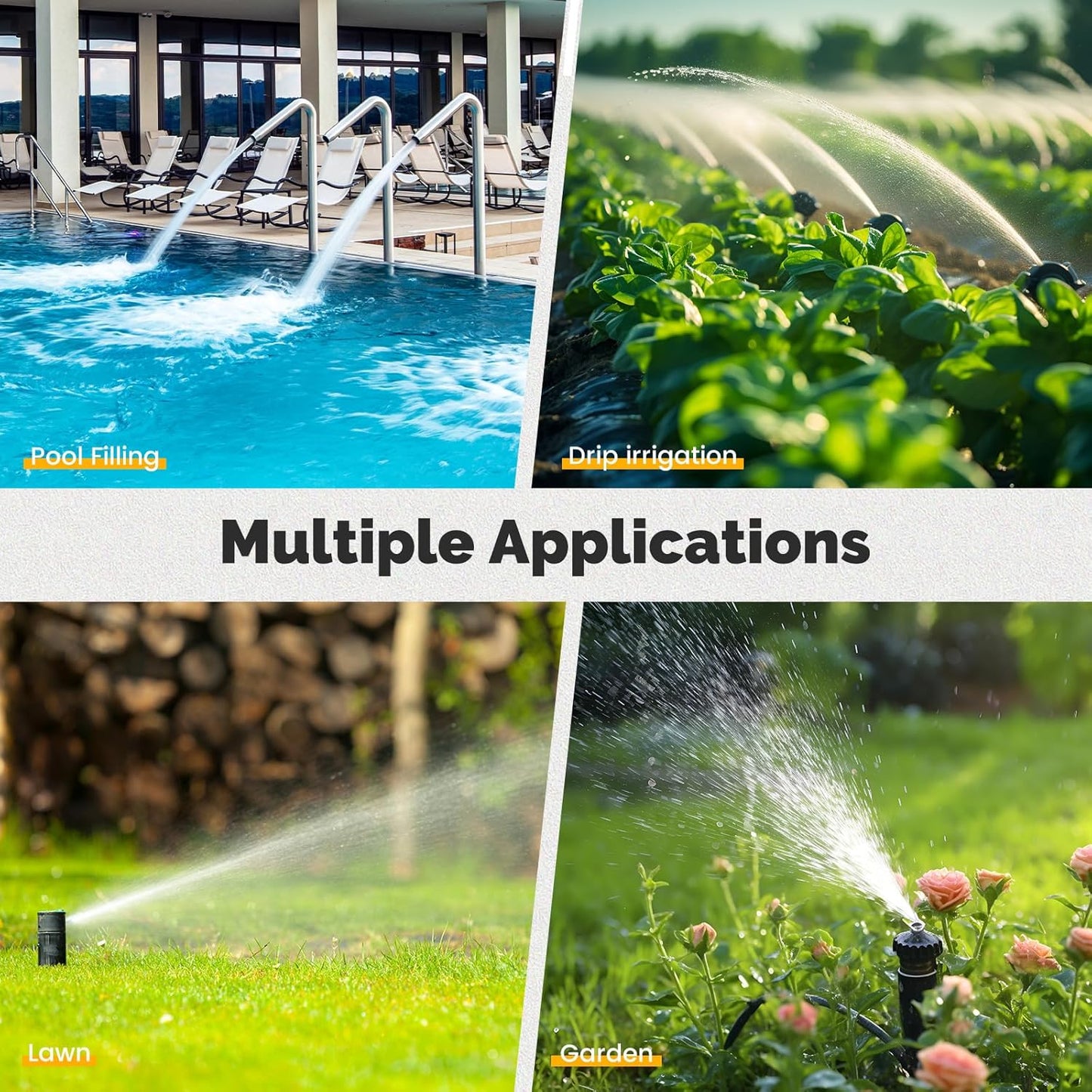 MOES Sprinkler Timer, Brass Inlet & Outlet, Programmable Automatic Irrigation Controller, Rain Delay, Manual Watering, 1 Zone Water Hose Timers for Gardens, Lawns, and Hose Systems