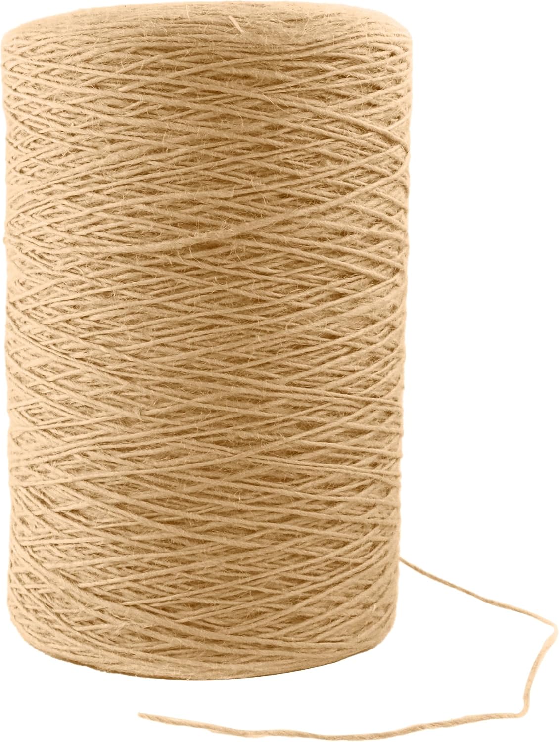 1.5mm x 2000 Feet Natural Jute Rope, Twine for Gardening Tomato Climbing Plant Tie Floristry Crafts Gift Wrapping Packing Decor