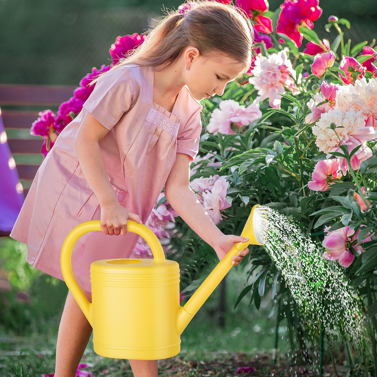 1 Gallon Watering Can for Indoor Plants (Yellow / 1 Gallon)