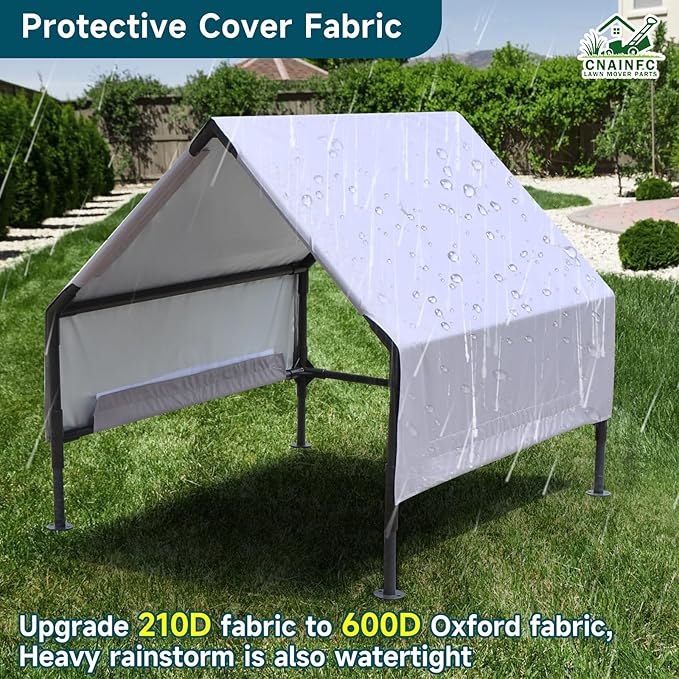 Robot Mower Garage, Wire Free Robot Lawn Mower Cover, Durable Water-Proof and Ultraviolet-Proof Polyester Oxford, 32 "x28x24, Suitable for All Types of Remote Control Lawn Mower.