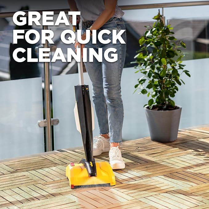 Wagner Spraytech (2469828) Levaro Powerbrush 18V Cordless Outdoor Patio and Deck Cleaner with included Deep Cleaning Solution & Stone/Concrete Cleaning Solution great for outdoor spaces