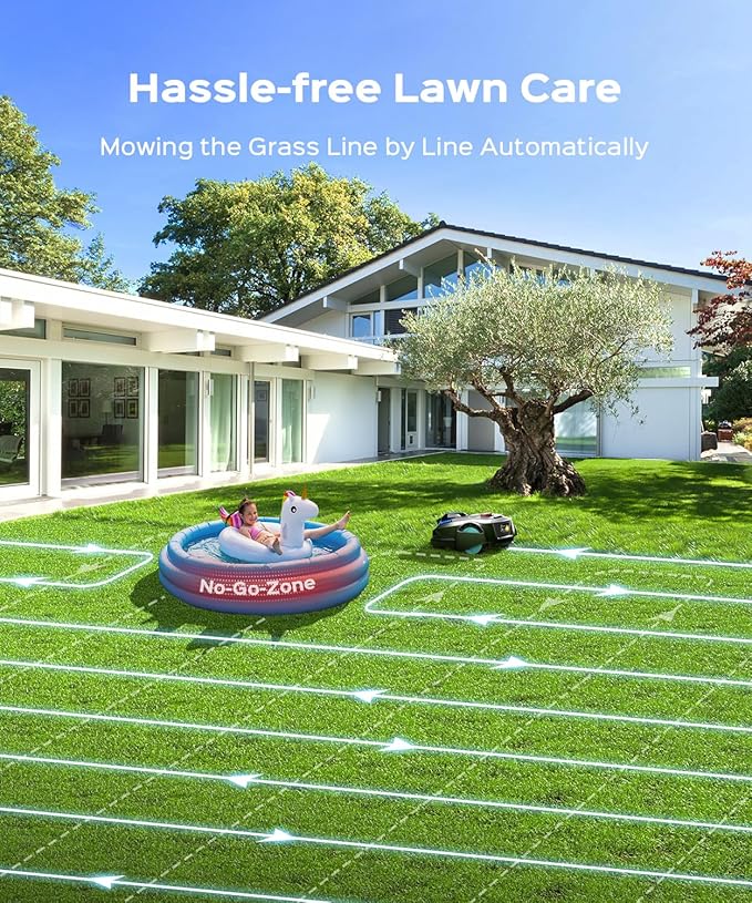 N1600 PRO Robotic Lawn Mower – High Precision Mapping, Advanced Navigation,0.4 Acre Coverage, APP Smart Control, Multi-Zone Mowing, Ordered Cutting Path, Smart Robot Lawn Mower for Yards