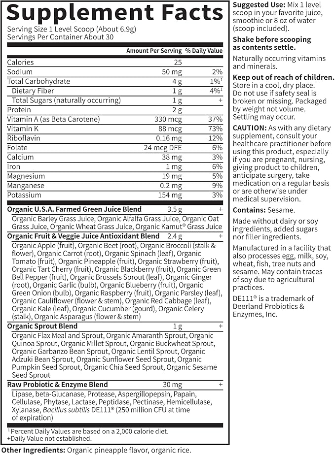 Garden of Life Holistic Wellness Bundle – Perfect Food Powder 30 Servings + Grass Fed Collagen Peptides 28 Servings + Vegan Vanilla Protein with BCAAs & Probiotics 20 Servings