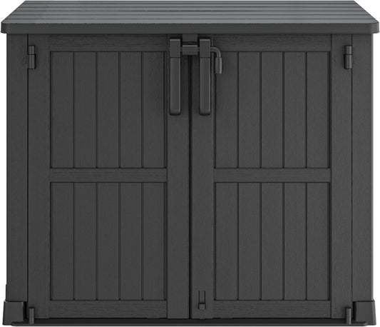 NUNU LAB Outdoor Storage Cabinet 36 Cu.Ft Garden Storage Shed Waterproof Lockable for Garden Hoses, Generator, and Lawn Mower