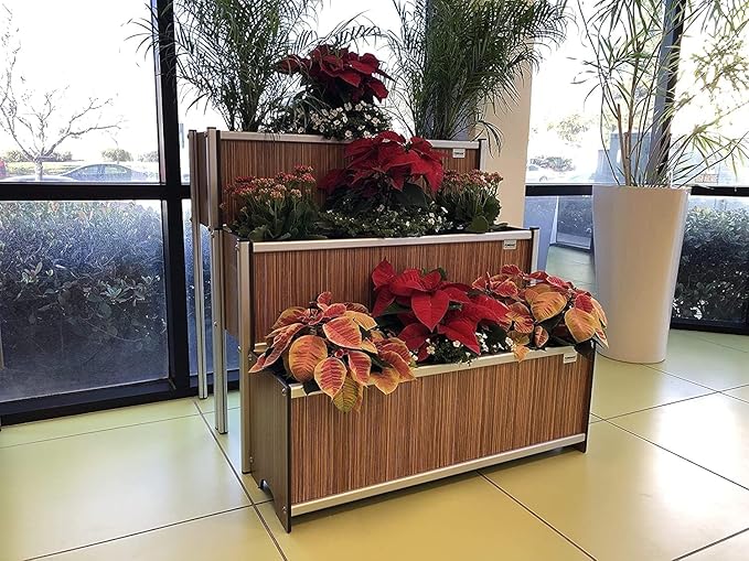 Foreman Raised Garden Bed - Elevated Garden Box- 36”Lx12”Wx14”H- Vegetable Garden Box- Flower Planter- Elevated Planter Box for Backyard Patio Balcony, Zebrano