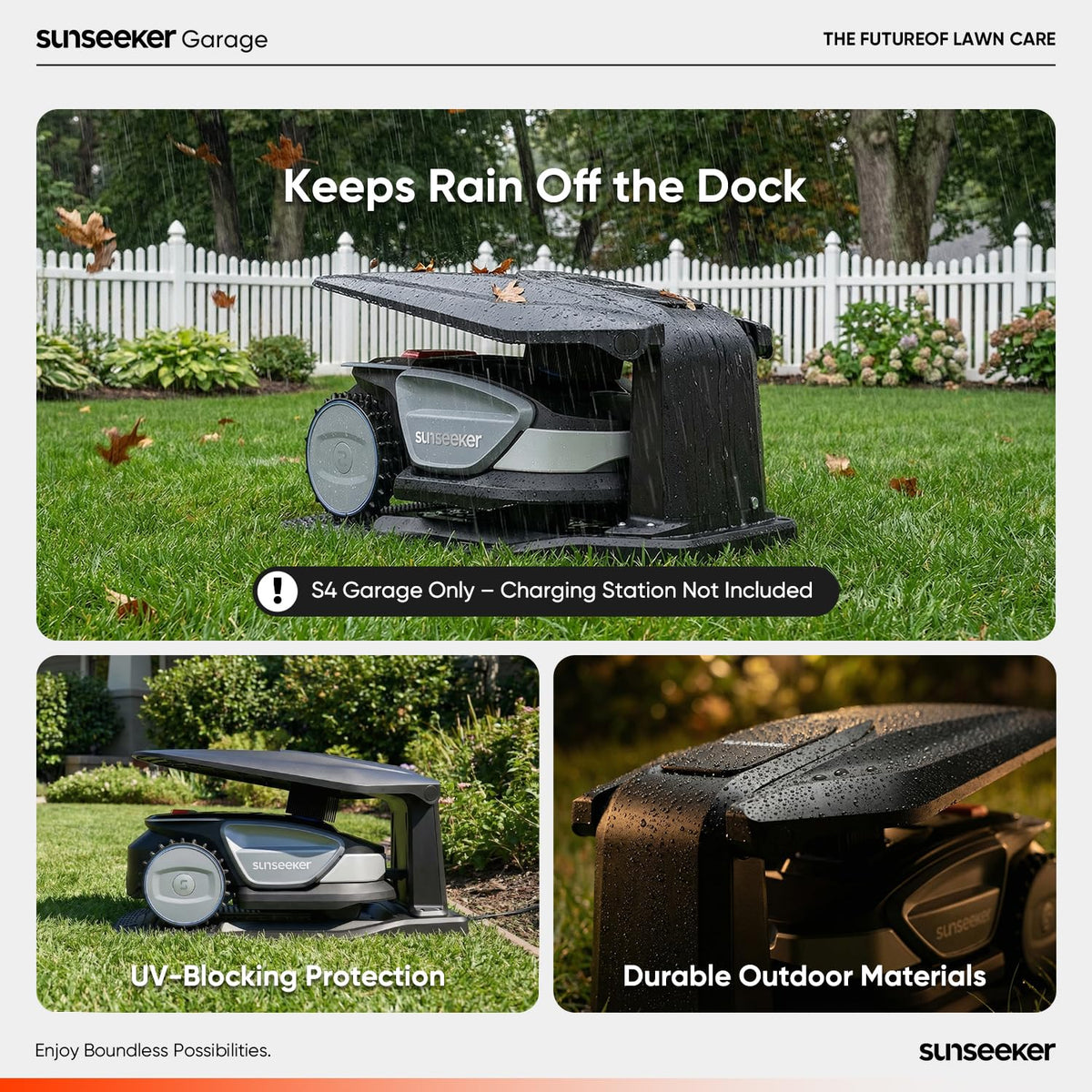 Garage for S4 Robot Lawn Mower
