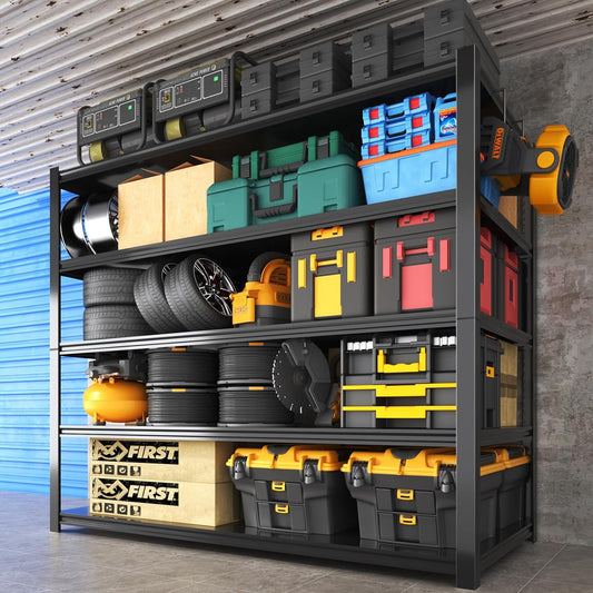 Garage Shelving Heavy Duty,5 Tier Adjustable Metal Shelving Storage Rack,Storage Shelves,48" Wx20 Dx72.2 H,Industrial Shelving Unit for Basement,Warehouse,Garage Organization.1 Pack