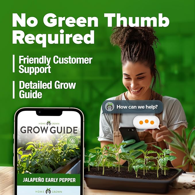 HOME GROWN Non GMO Jalapeno Pepper Seeds 129 Heirloom Seeds (Capsicum annuum) High Germination, Easy to Grow, Early Harvest Hot Peppers