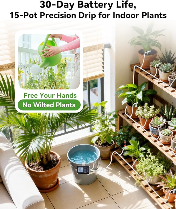 BAOSHISHAN Automatic Plant Watering System and 28pod Hydroponic Tower