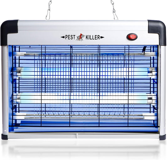 Electric Bug Zapper, Indoor Mosquito Killer with 20W Lamps 2800V Grid, Plug-in Hanging Insect Trap for Mosquito, Moth, Fly Killer Indoor Use