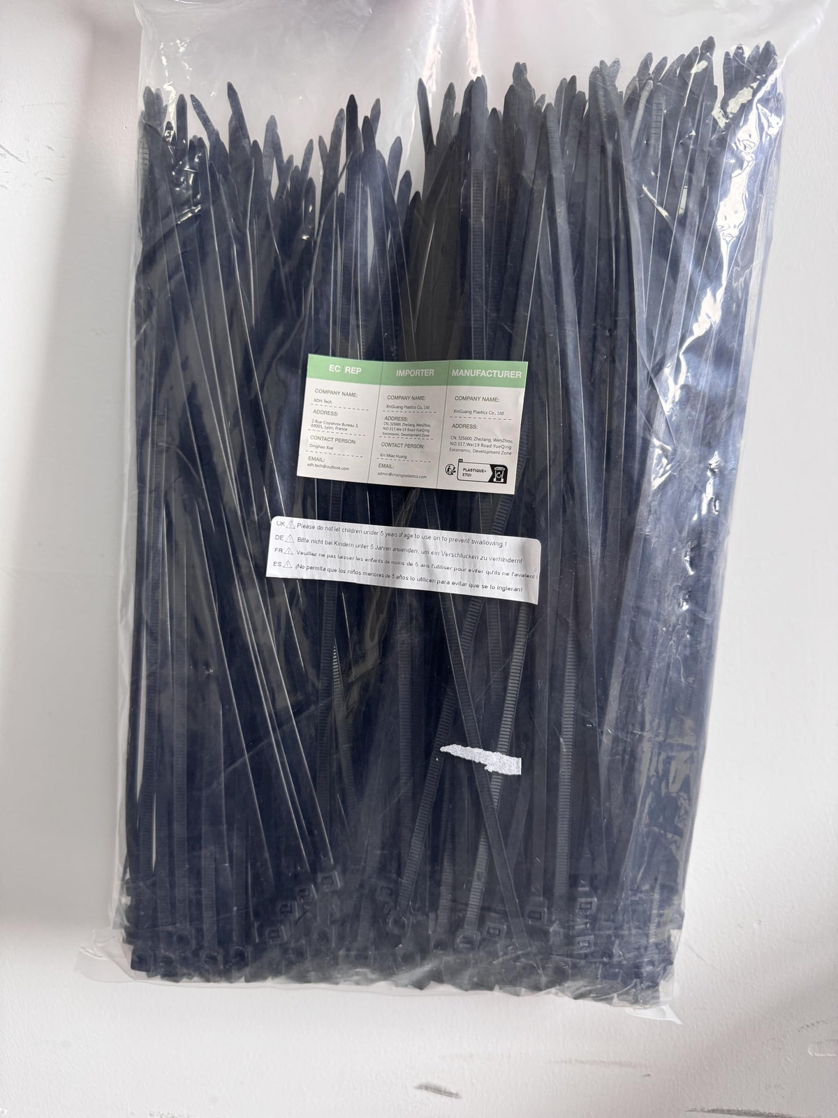 10 Inch Cable Zip Ties (10 inch (40 lbs, 500 pcs) / Black)