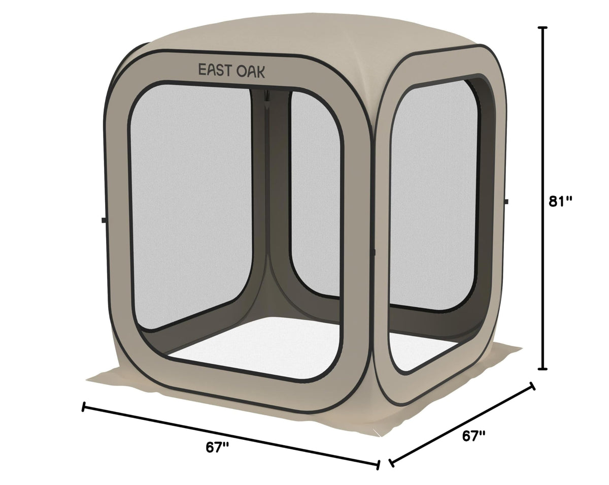 Screen House Tent Pop (Coffee Brown / 6×6 FT)