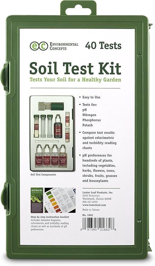 Luster Leaf Products Luster Leaf 1662 Professional Soil Kit with 40 Tests, Green