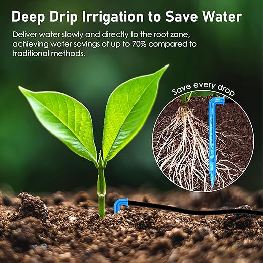 WIOR Automatic Plant Waterer Drip Irrigation System Kit for 15 Potted Plants, Indoor Self Watering System Plant Watering Devices with Programmable Water Timer for Garden Balcony Greenhouse Vacation
