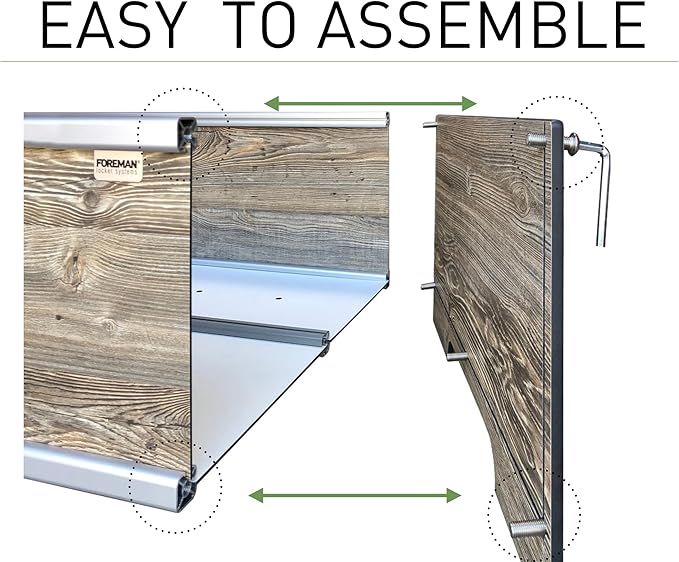 Foreman Raised Garden Bed 36”Lx24”Wx14”H Premium Plastic Wood Grain Aluminum Frame Elevated Planter Box for Backyard Patio Balcony, Amaretto