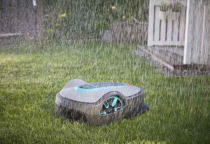 GARDENA 15102-20 SILENO Life - Automatic Robotic Lawn Mower, with Bluetooth app and Boundary Wire, The quietest in its Class, for lawns up to 10800 Sq Ft, Made in Europe, Grey