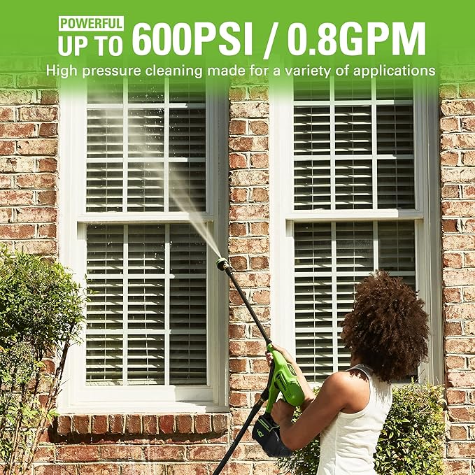 Greenworks 40V (600 PSI 0.8 GPM) Power Cleaner, Tool Only