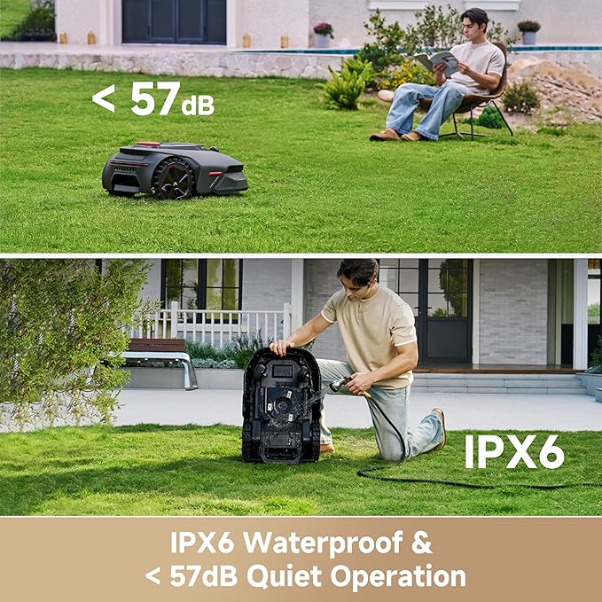MOVA LiDAX Ultra 2000 Robot Lawn Mower with 4G for 0.5 Acre, No Wire No RTK+360° 3D LiDAR+AI Vision Auto Mapping, Zero-Edge Cutting, Cut Height 1.2"-3.9", 45% Slope, 150 Mowing Zones, Anti-Theft