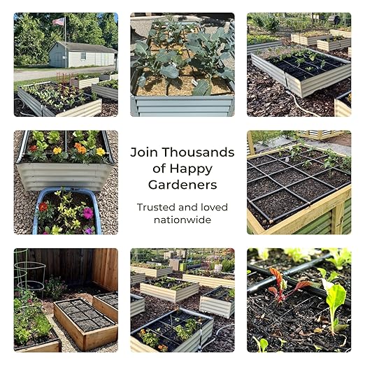 The Garden Grid | Drip Irrigation System for Garden Beds - But Better | Pre-Assembled, Waters Every Plant, 1-Minute Setup, Lasts 5-10x Longer Than Drip | USA-Made Quality | Size: 2x4 - Dims 22.5"x44"