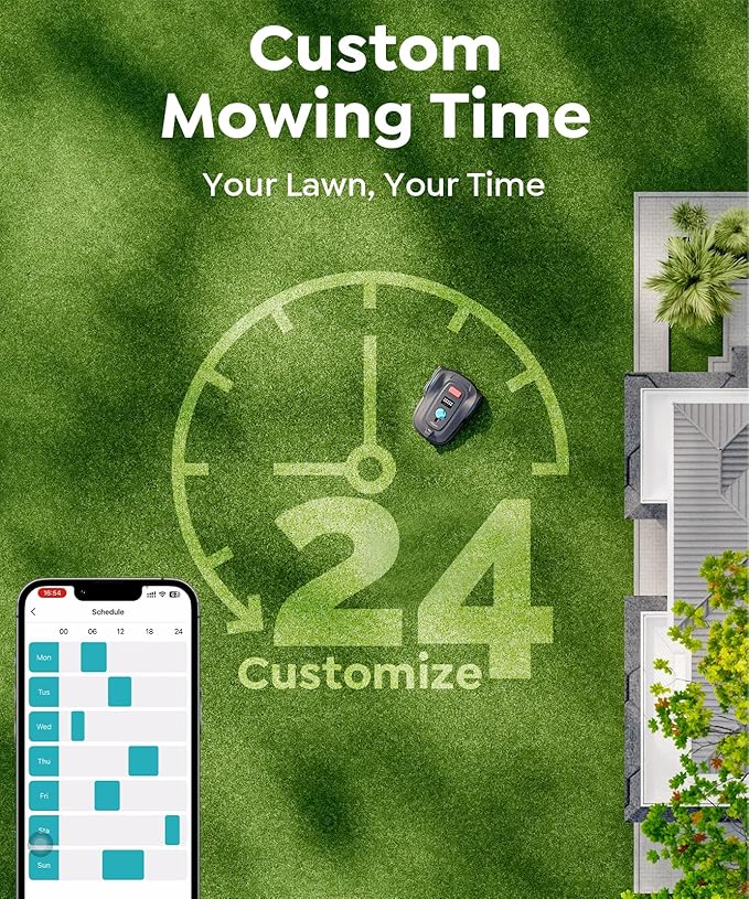 M800Plus NO Wire Vision Robot Lawn Mower with GPS Navigation, Path Planning, APP Control, Spiral Cutting, Automatic Lawnmower with Obstacle Avoidance, Height Adjustment for 1/5 Acres Lawn