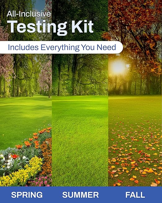EarthWorks EW4H Soil Test Kit, Complete pH and Nutrient Lab Analysis, Mail-in Sample for Fast Results, Ideal for Garden, Lawn, Turf & Home Use, 1 Pack
