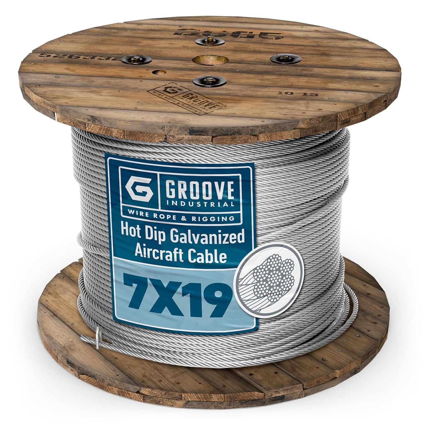1/4’’ 7x19 Hot Dip Galvanized Aircraft Cable – Steel Wire Rope - 200 Feet