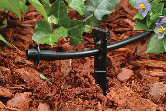 Rain Bird PATIOKIT Drip Irrigation Patio Watering Kit, Connects to Faucet, 1/4" Drip Tubing
