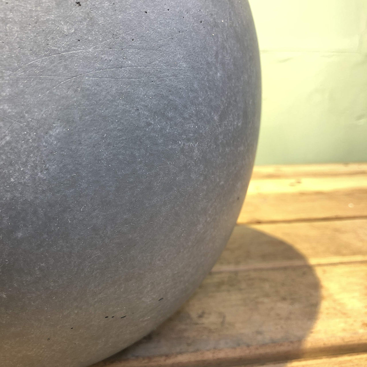 Blue Gray Concrete Planter 20" Dia All (Slate Gray / 19.9" d)