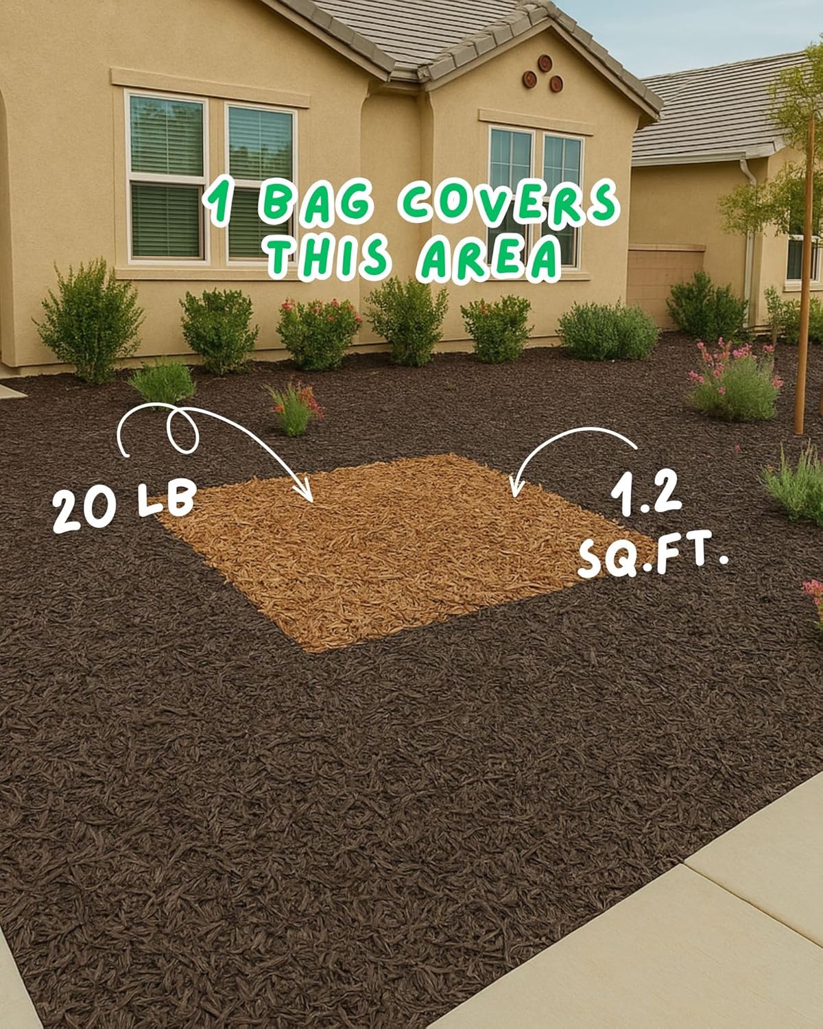 100% Wire-Free Shredded Rubber Mulch – Red – 10 lb (0.6 cu ft) – Long-Lasting, Low Maintenance, Safe for Kids & Pets – Ideal for Landscaping & Playgrounds