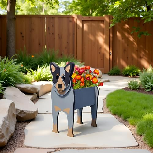 Australian Cattle Dog Planter Pots